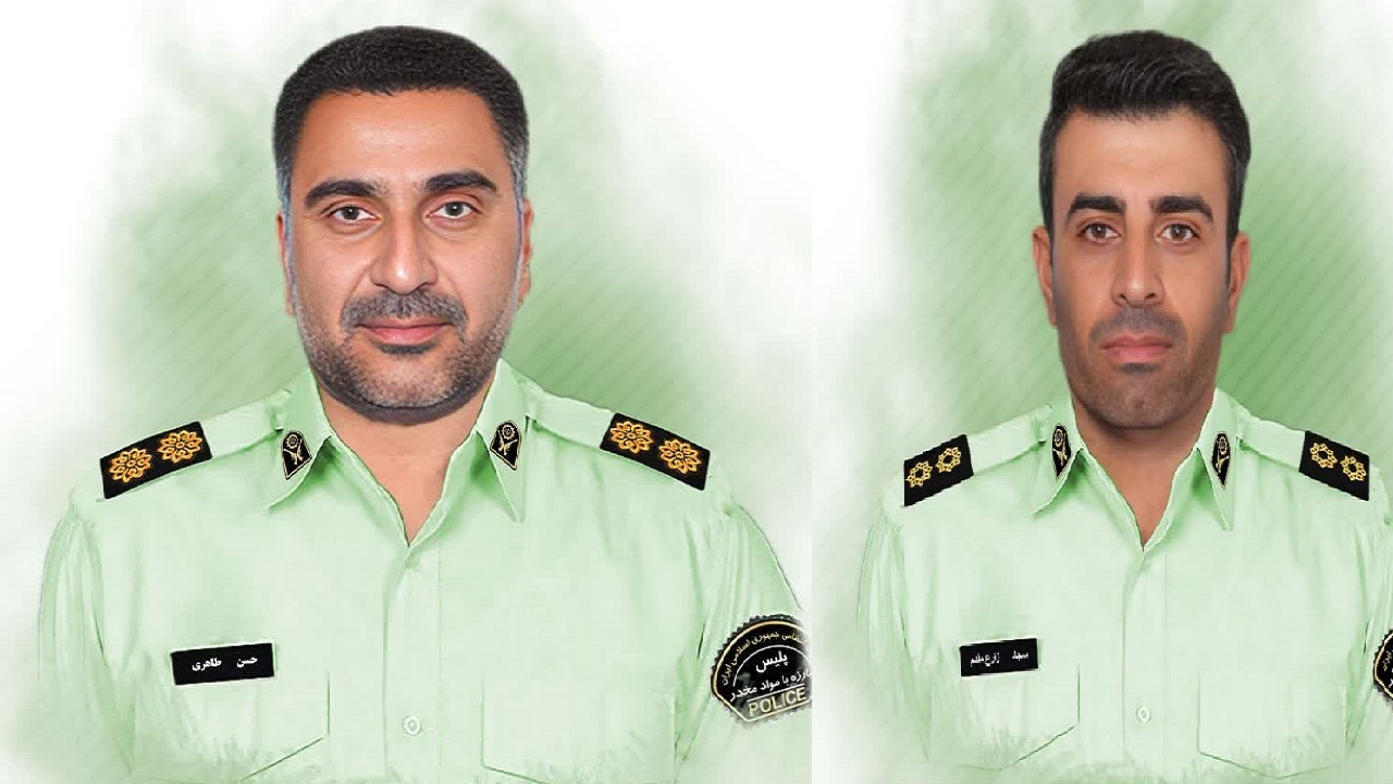 آسمانی شدن ۲ مأمور پلیس حین انجام وظیفه