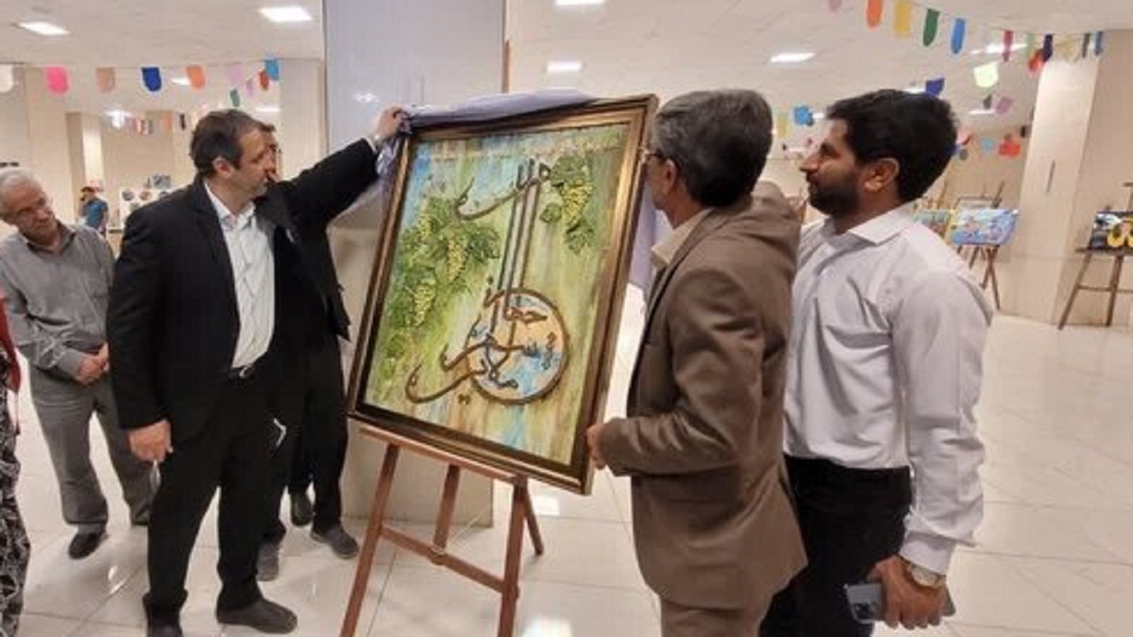 رونمایی از تابلو نقاشی ملایر، شهر جهانی انگور