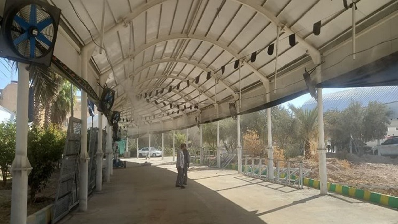 احداث ۱۲ هزار متر سایبان مجهز به مه‌پاش در مرز خسروی