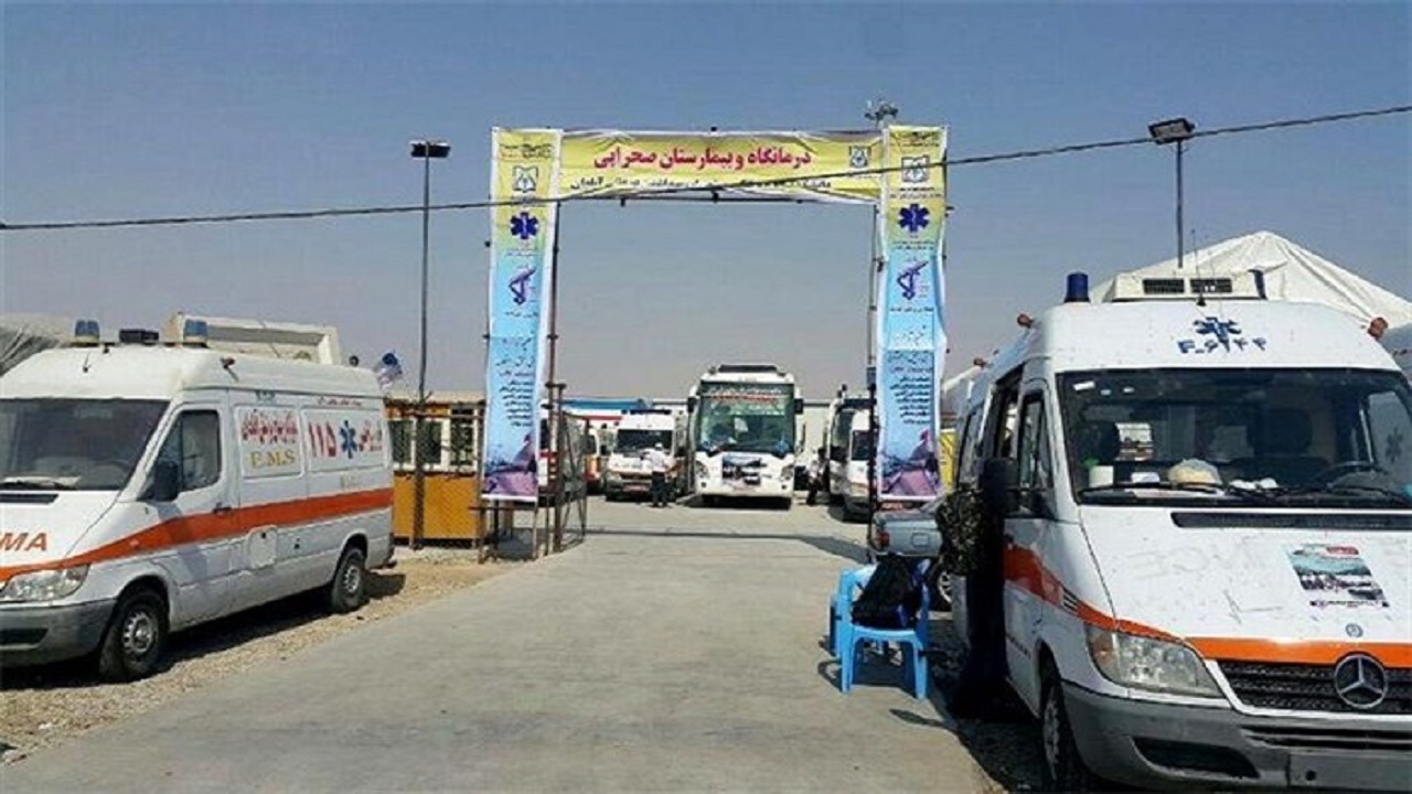خدمت رسانی علوم پزشکی هرمزگان به زائران در مسیر پیاده روی اربعین حسینی