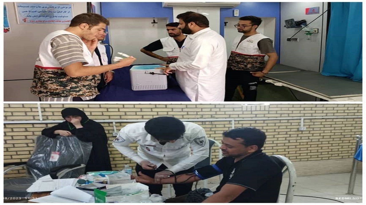 ️استمرار ارائه خدمات بهداشتی و درمانی به زائرین اباعبدالله الحسین (ع)