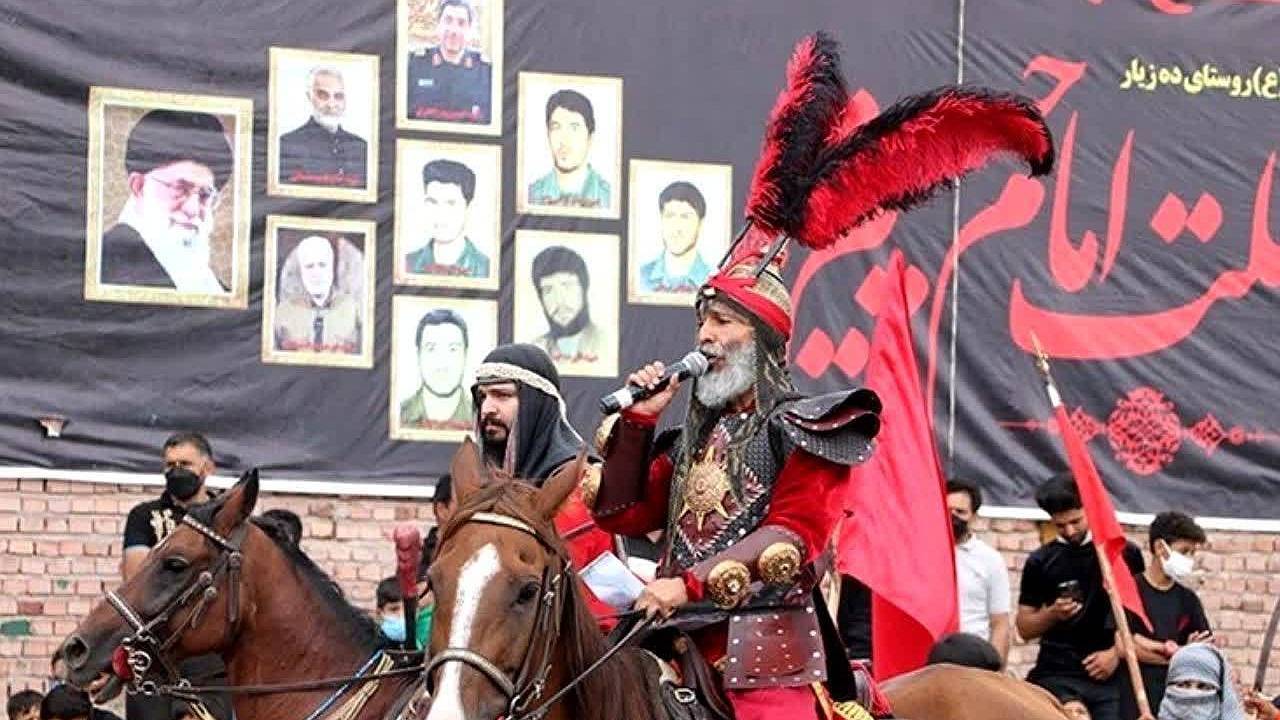 شمرخوانی که آتش درونش را با پیاده روی اربعین خاموش می‌کند
