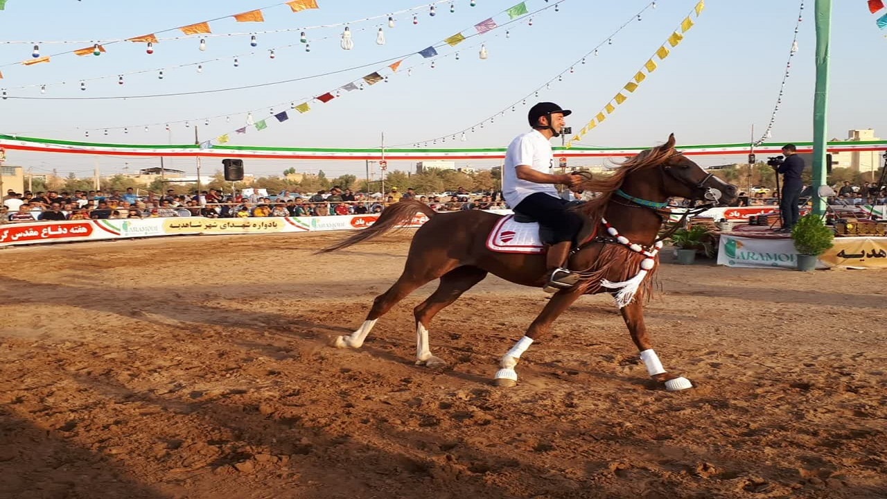 مسابقات شو سواره در شاهدیه استان یزد
