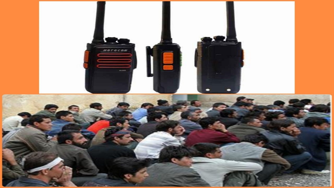 کشف بیسیم دستی و دستگیری ۹۱ تبعه خارجی در مرز سراوان