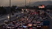 ترافیک سنگین در آزادراه کرج - تهران