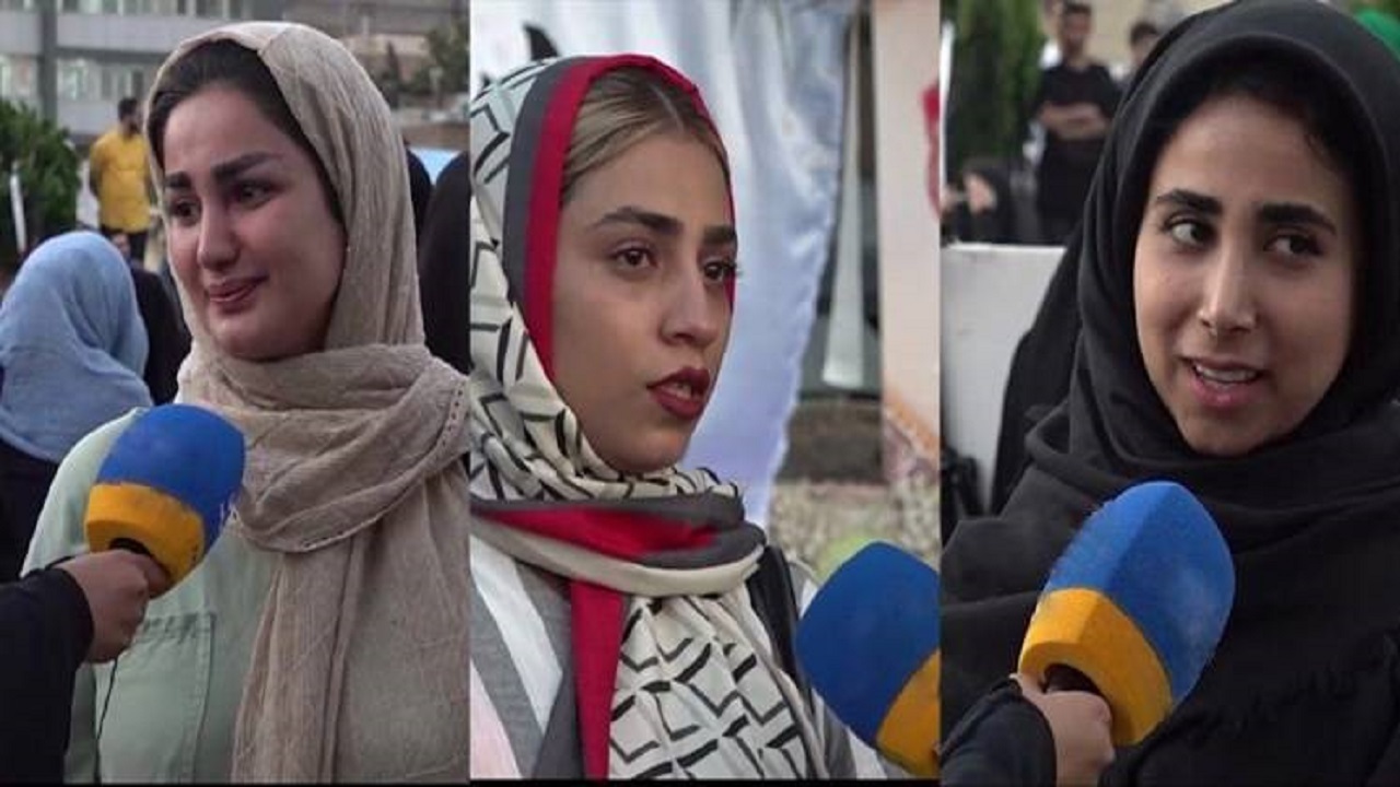 دختر کم‌حجابی که در اغتشاشات باحجاب شد