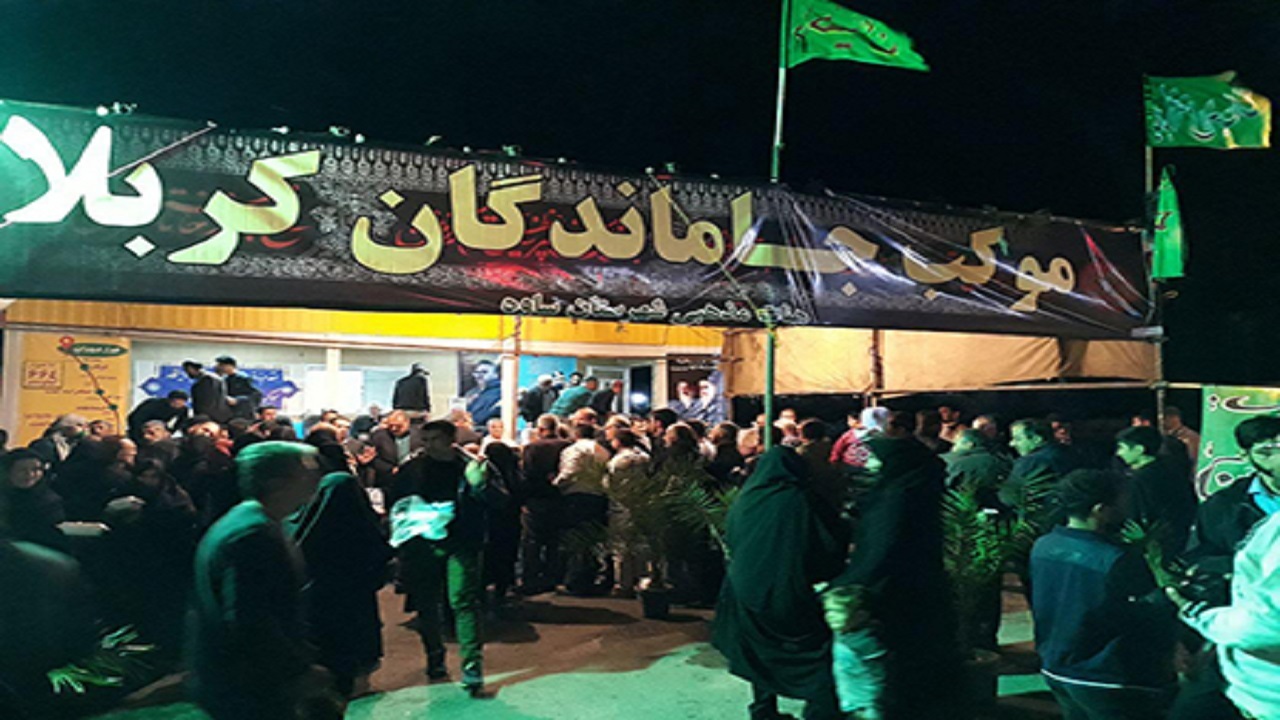 اکران فرهنگی پویش جانم حسین ویژه بدرقه خادمان اربعین حسینی در فضای شهری تهران 