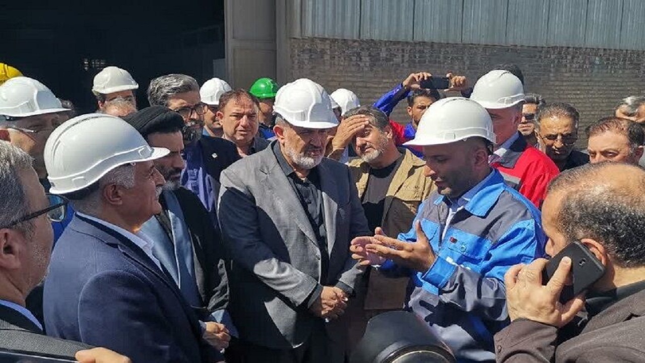 وزیر صمت، فاز دوم مجتمع ذوب آهن بیستون کرمانشاه را افتتاح کرد