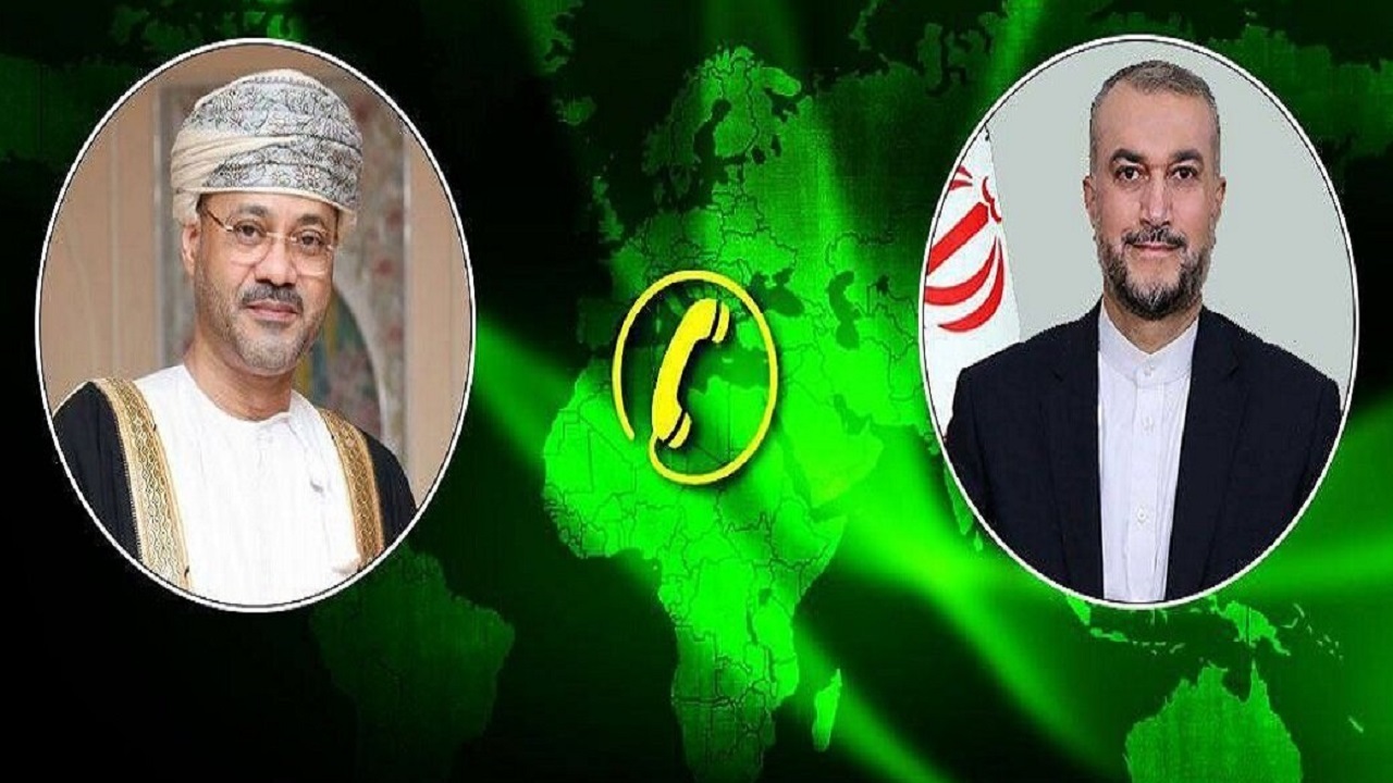 گفتگوی تلفنی وزرای امور خارجه ایران و عمان