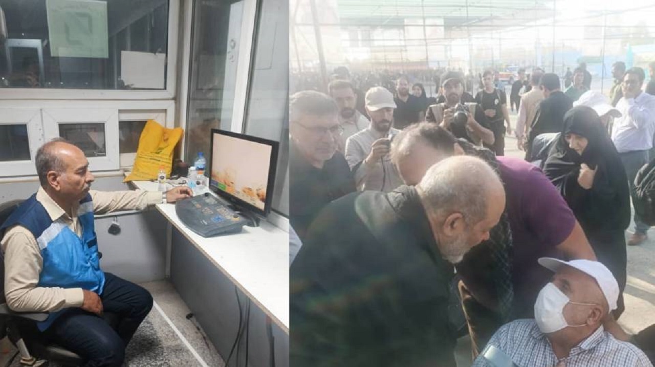 خدمت رسانی کارکنان گمرک استان اصفهان در مرز مهران به زائران اربعین