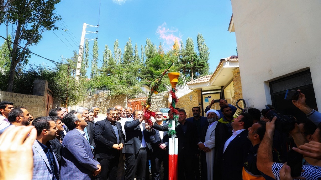 روشن شدن مشعل گاز در ۷ روستای کوهستانی لاریجان