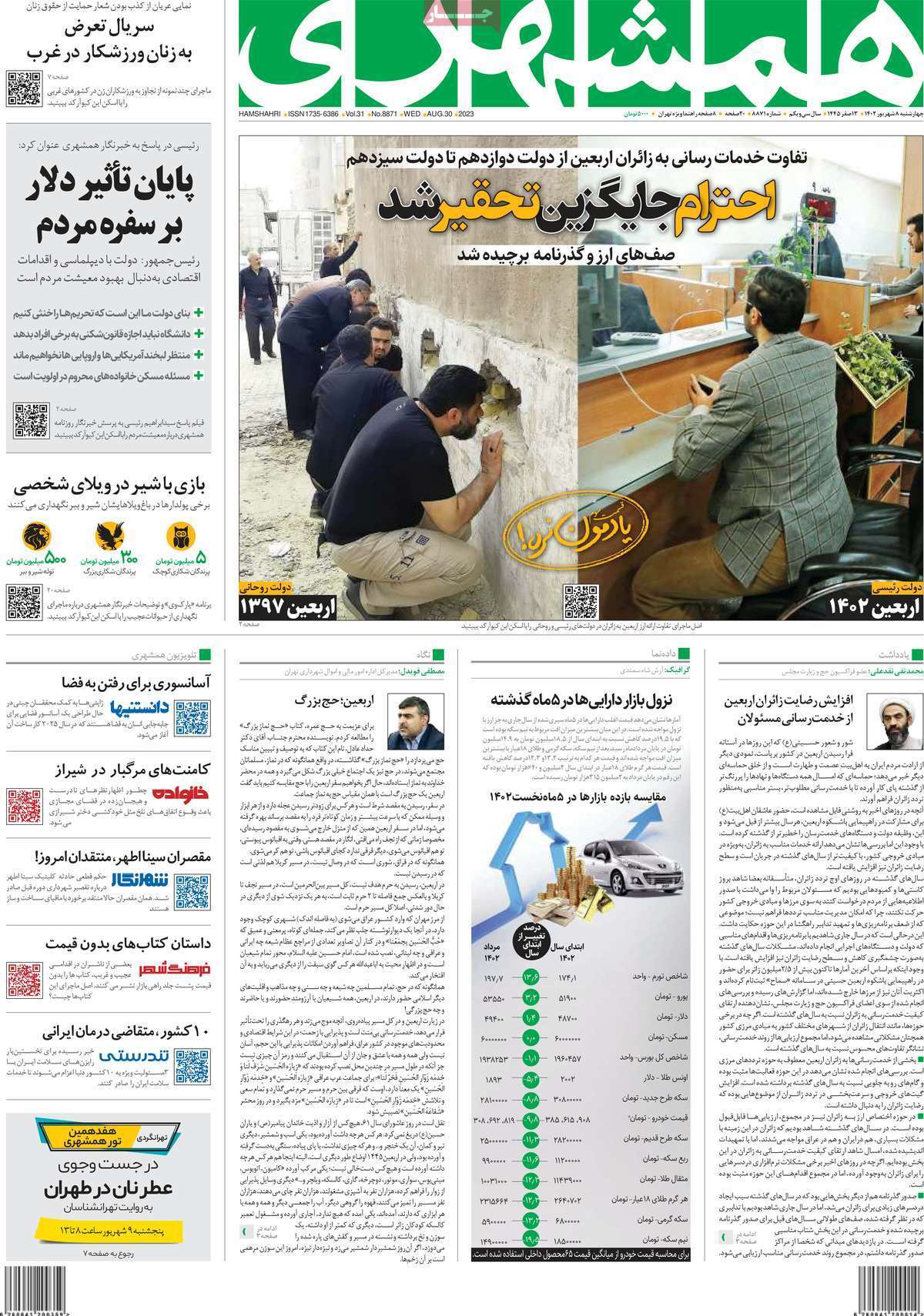 روزنامه همشهری