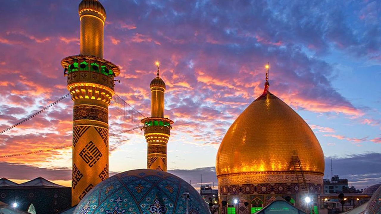 حال و هوای حرم امام علی (ع) در ایام اربعین + فیلم