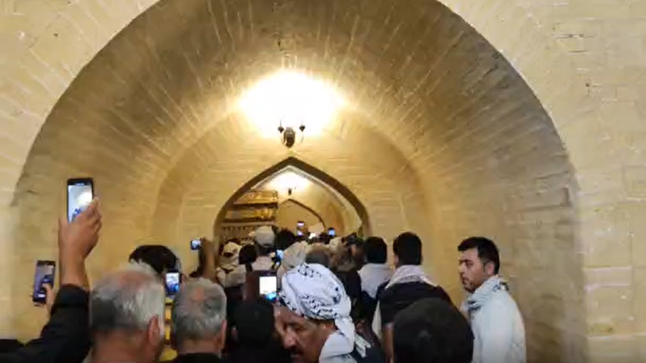 خانه حضرت علی (ع) میزبان زائران اربعین شد + فیلم