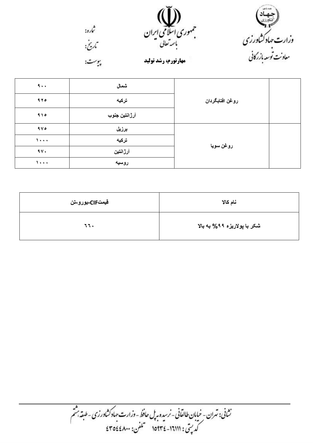 قیمت ارزی واردات کالاهای اساسی تعیین شد قیمت ارزی واردات کالاهای اساسی تعیین شد