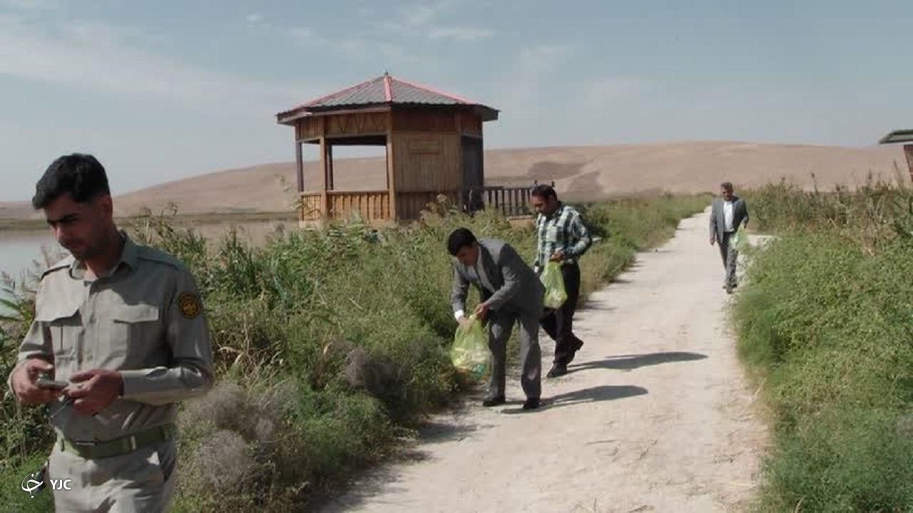 تالاب سولدوز نقده پاک‌سازی شد