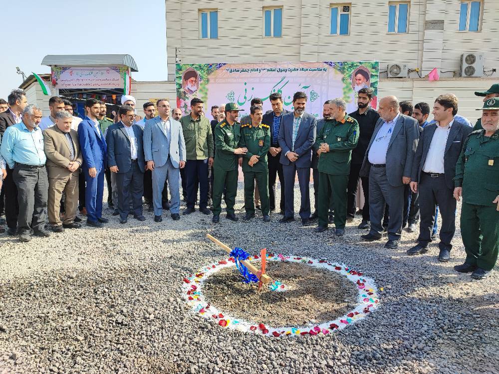 کلنگ زنی ساخت دو طرح درمانی در کلانشهر اهواز