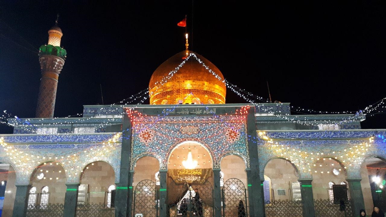 جشن میلاد پیامبر (ص) و امام صادق (ع) در حرم حضرت زینب (س) + فیلم