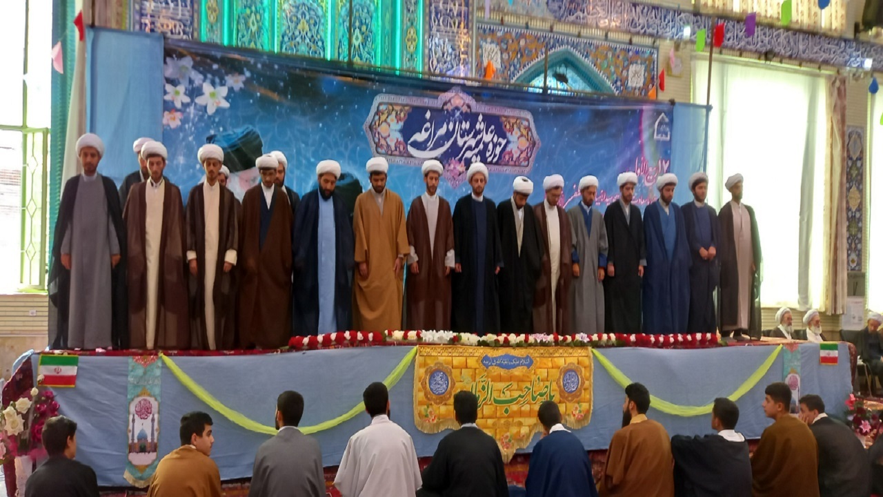 عمامه گذاری طلاب مدارس علمیه مراغه