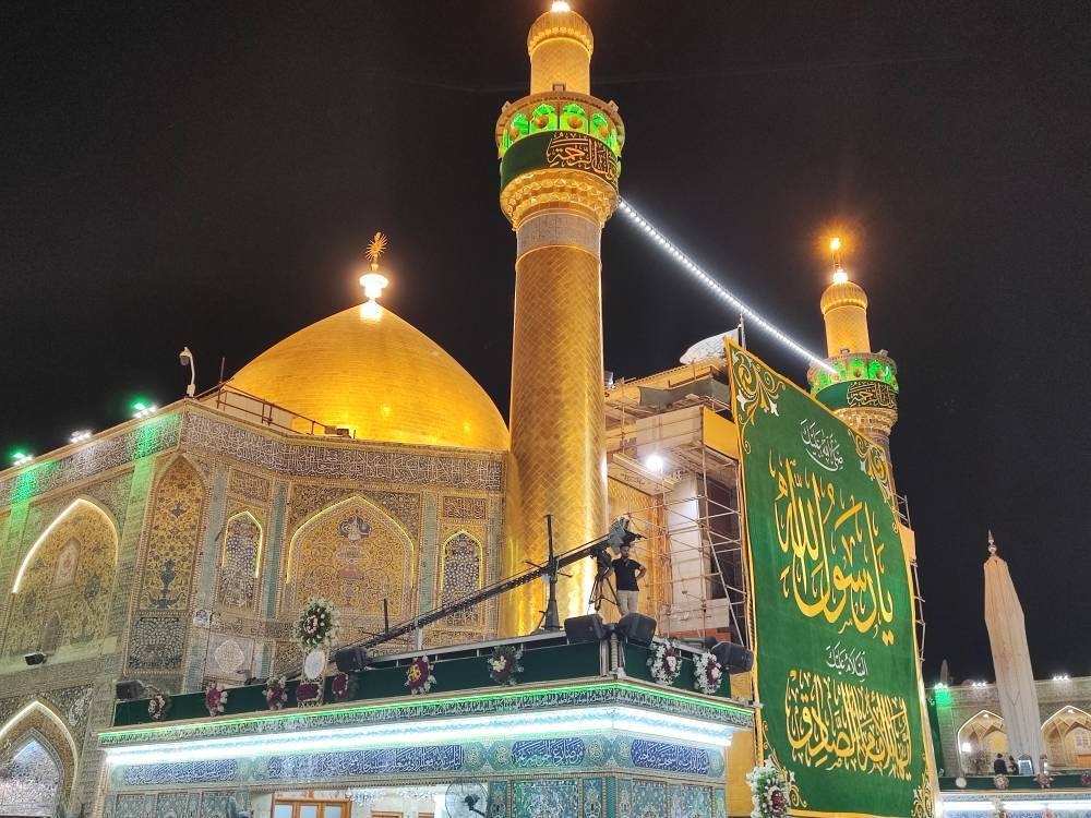 حال و هوای نجف اشرف در شام میلاد حضرت رسول اکرم (ص) و امام صادق (ع)