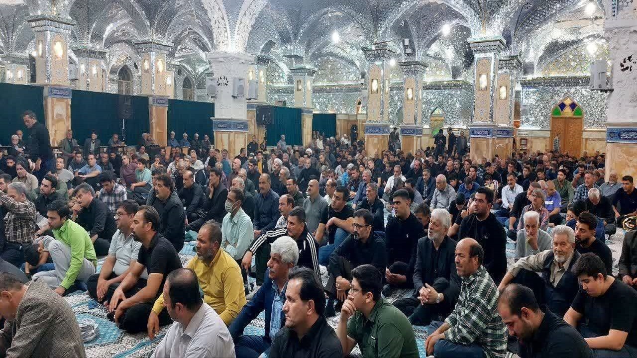 برگزاری شب اول مراسم عزاداری حضرت سلطانعلی (ع) در روستای مشهد اردهال + فیلم و تصاویر