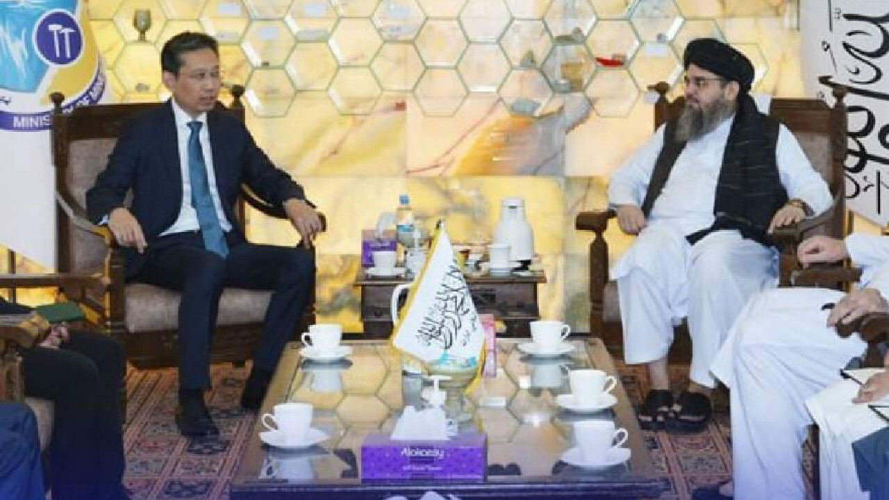 مس عینک محور دیدار وزیر معادن طالبان با سفیر چین