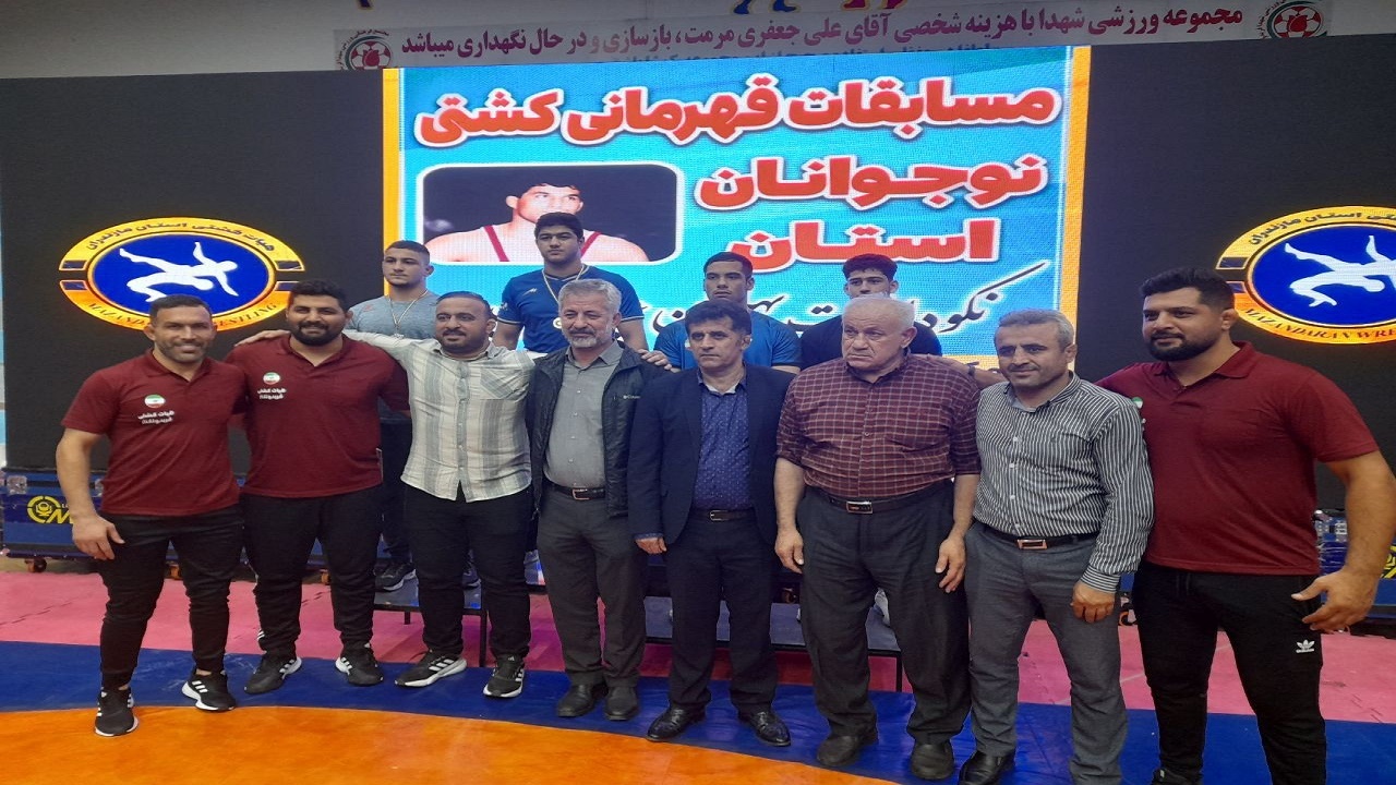 معرفی کشتی گیران برتر ۵ وزن اول کشتی آزاد نوجوانان مازندران