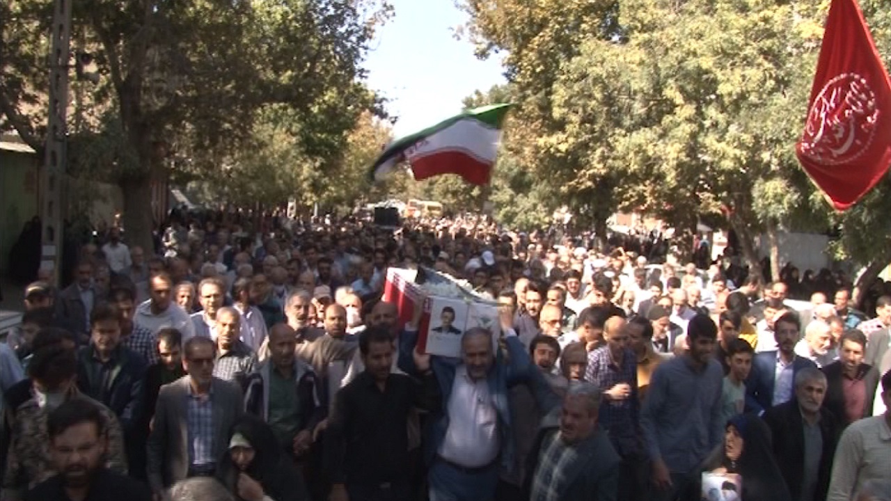 پیکر جانباز شهید مسعود صاحبی در همدان تشییع شد
