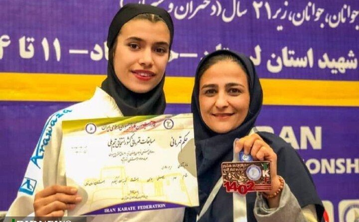 دختر کاراته‌کار اسفراینی مدال برنز قهرمانی کشور را کسب کرد