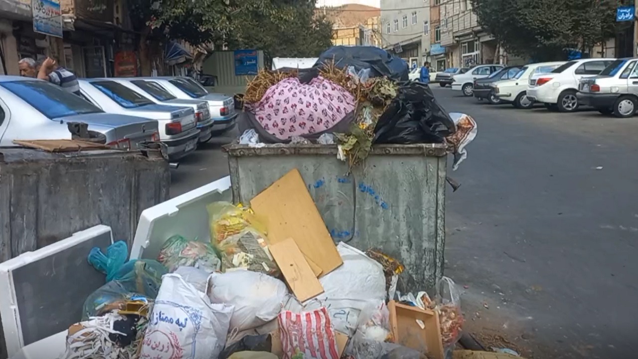 انباشت زباله ساکنان خیابان بابایی در شهر تبریز را گلایه‌مند کرد