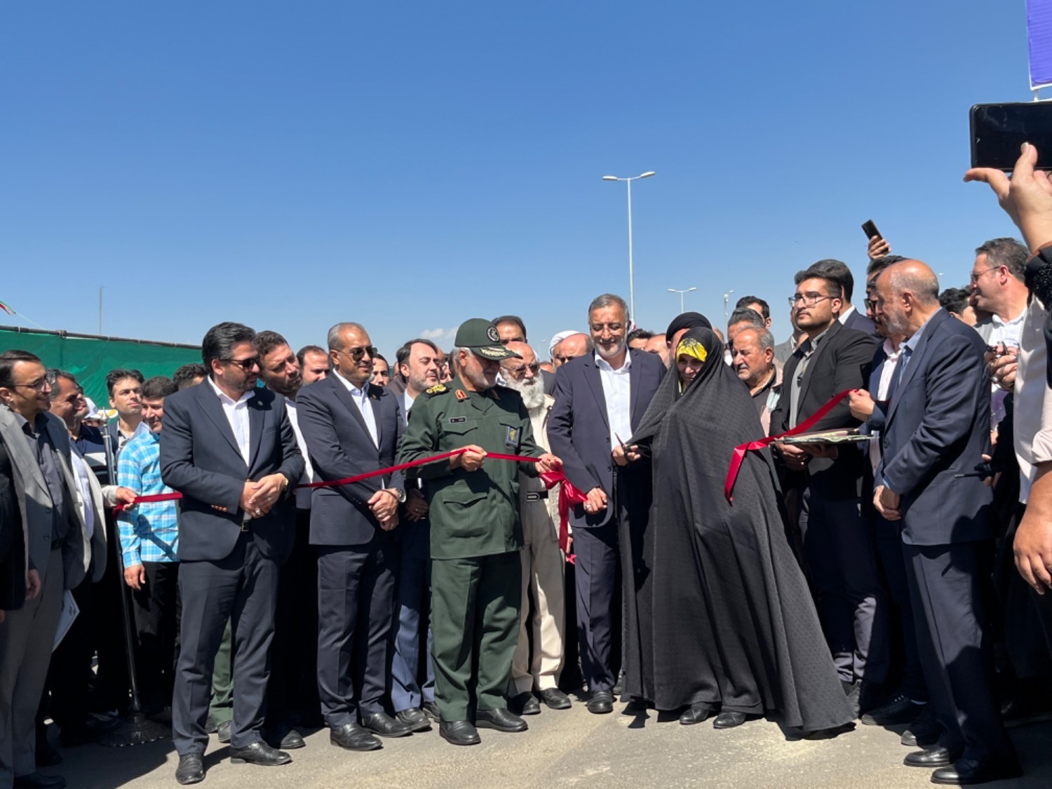 افتتاح بزرگراه شهيد بروجردی