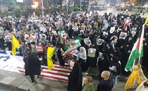 اجتماع خودجوش مردم گیلان در حمایت از ملت فلسطین