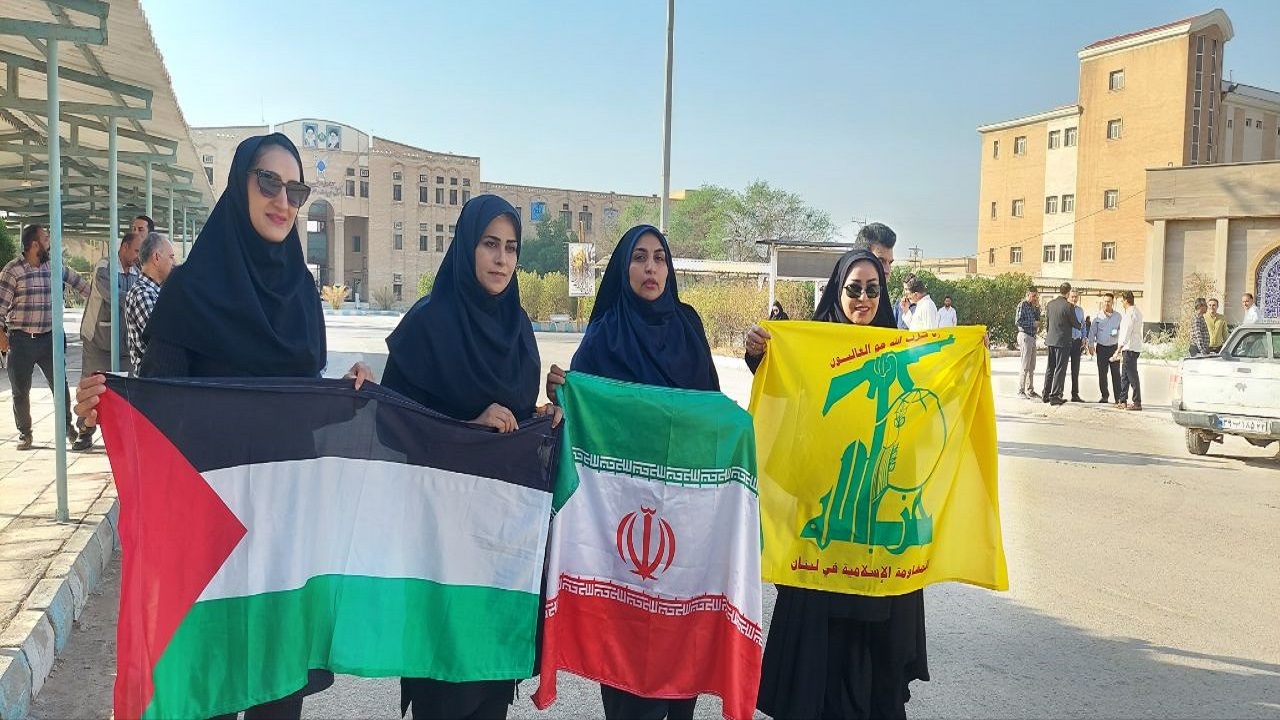 حمایت دانشجویان آبادان و خرمشهر از فلسطینی ها2