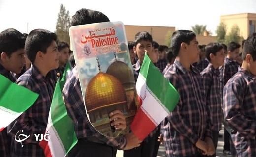نواخته شدن زنگ همبستگی در مدارس بافق +تصاویر