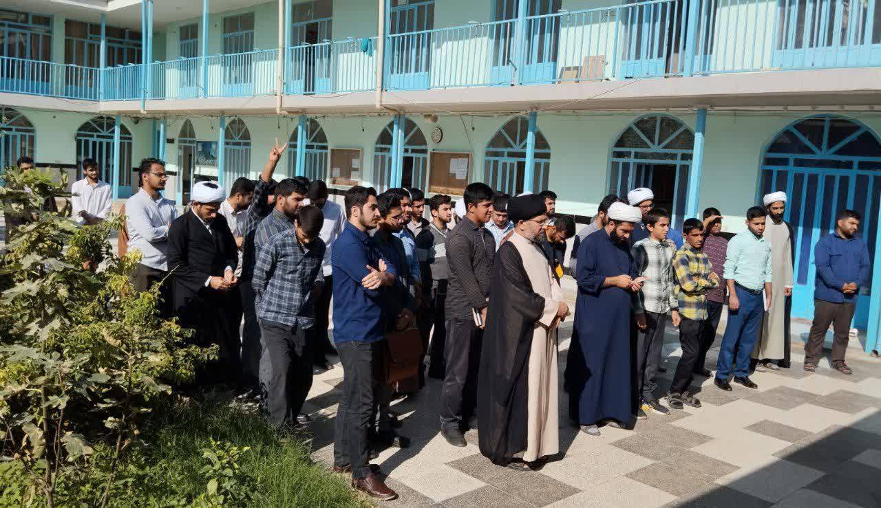 تصاویری از واکنش طلاب شهید ابراهیمی به هتک حرمت مسجدالاقصی