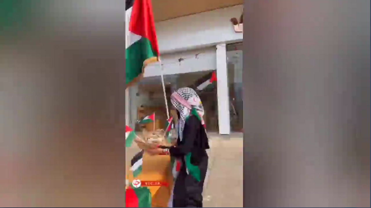 شادی بلاگر معروف مصری از پیروزی مقاومت فلسطین + فیلم