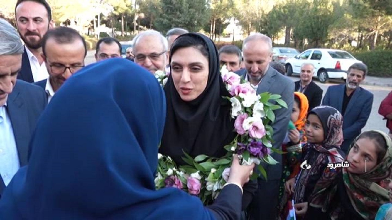 استقبال از بانوی تاریخ ساز کوراش ایران در شاهرود