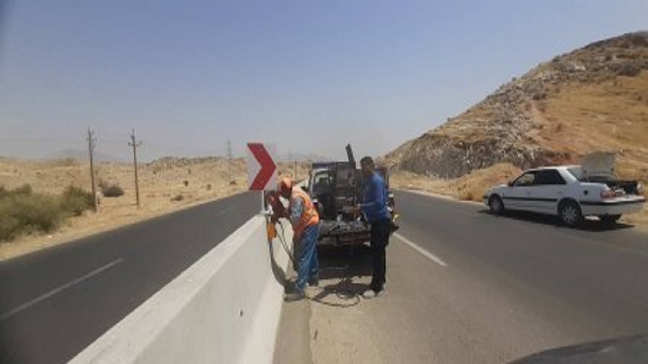 بهره برداری از طرح جدا کننده بتنی در محور لیکک ـ بهبهان