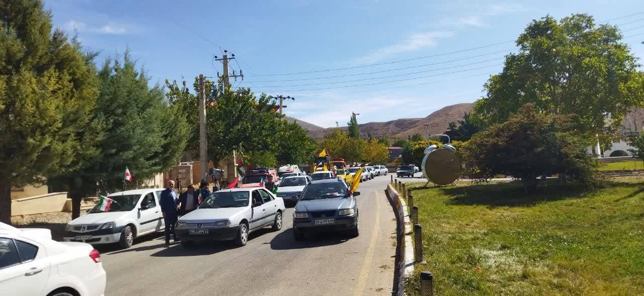 برپایی رژه خودرویی  به مناسبت  پیروزی در عملیات &laquo;طوفان الاقصی&raquo;