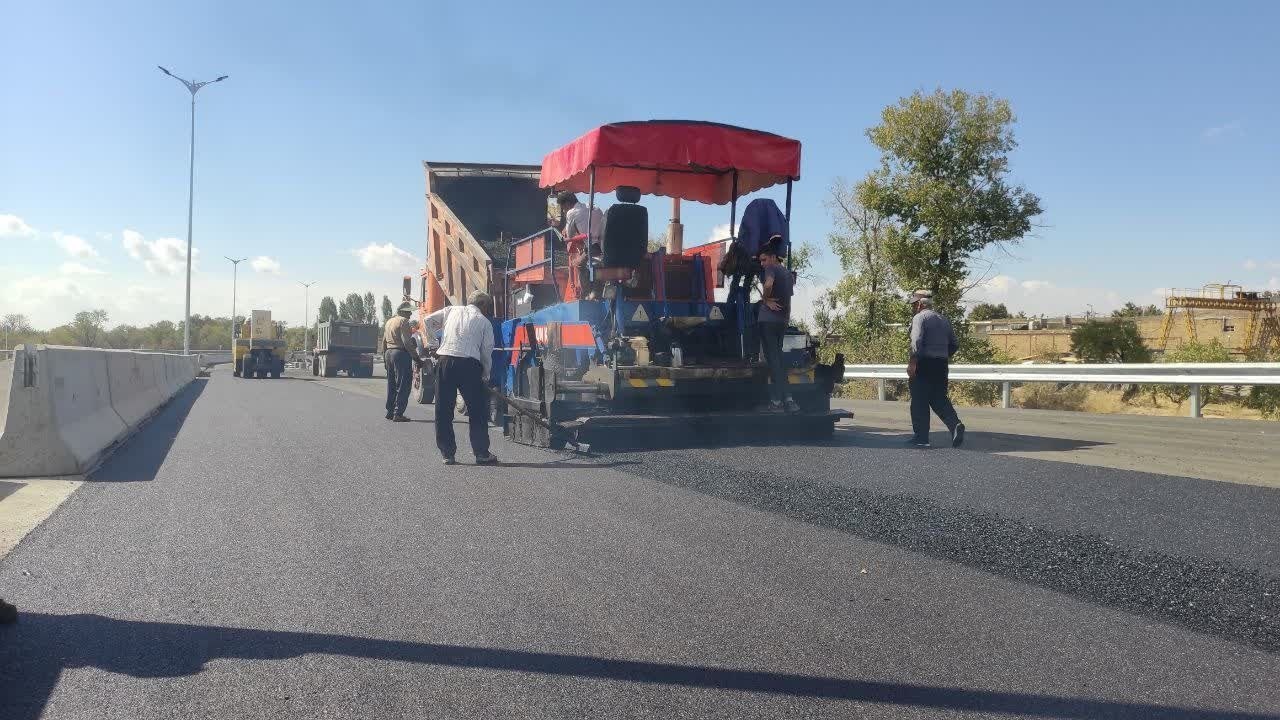 روکش آسفالت کمربندی شرق قزوین ادامه دارد