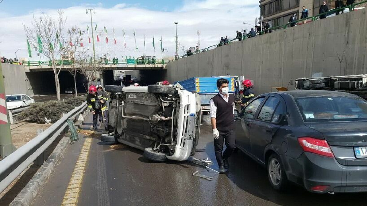 توجه نکردن به جلو عامل ۴۰ درصد تصادفات در قزوین