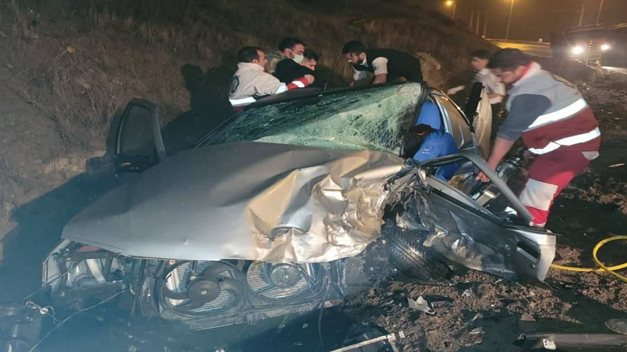 حادثه رانندگی در جاده نیر-سراب یک فوتی و ۳ مصدوم بر جای گذاشت