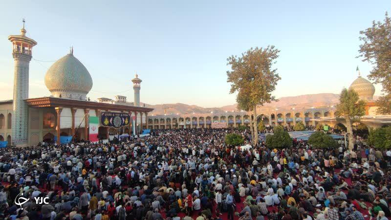 استقبال مردم شیراز از آیت الله رئیسی رئیس جمهور