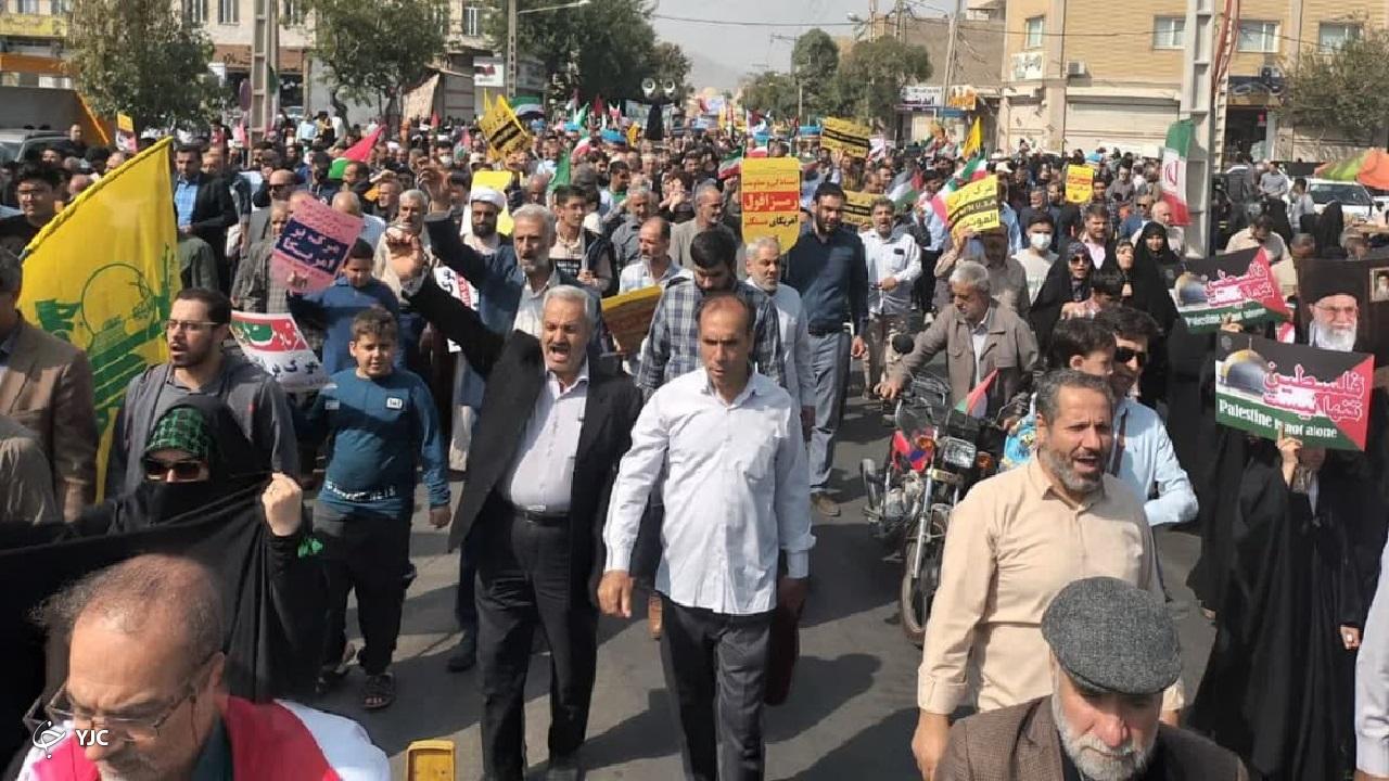 راهپیمایی حمایت از مقاومت و مردم فلسطین در اراک