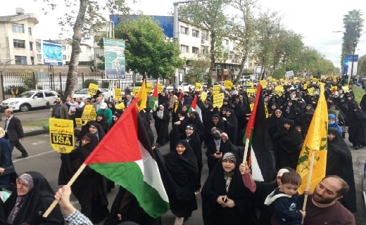 آغاز راهپیمایی دفاع از مردم فلسطین در سراسر گیلان