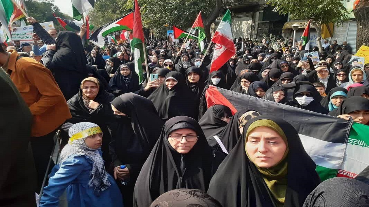 همدلی مردم آذربایجان شرقی با مردم مظلوم فلسطین