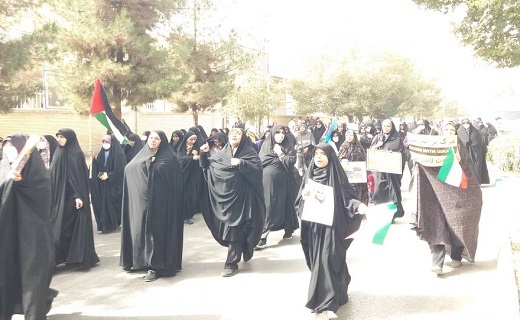 راهپیمایی علیه جنایات رژیم غاصب صهیونیستی در کرمان