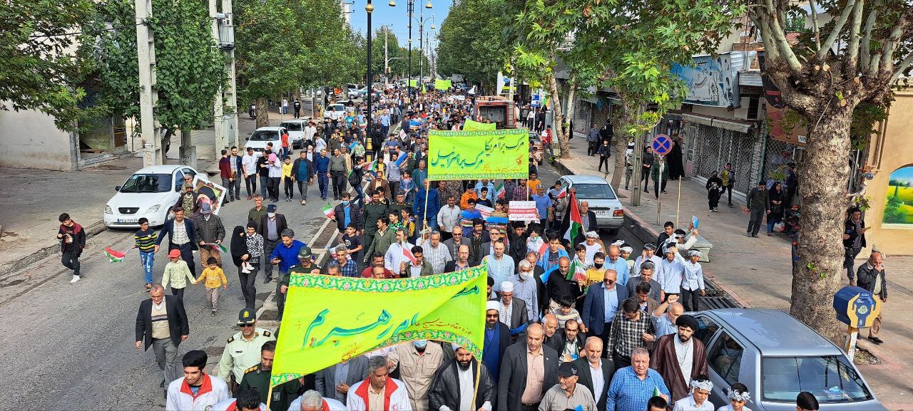 محکومیت رژیم غاصب صهیونیستی در شهر&zwnj;های گلستان