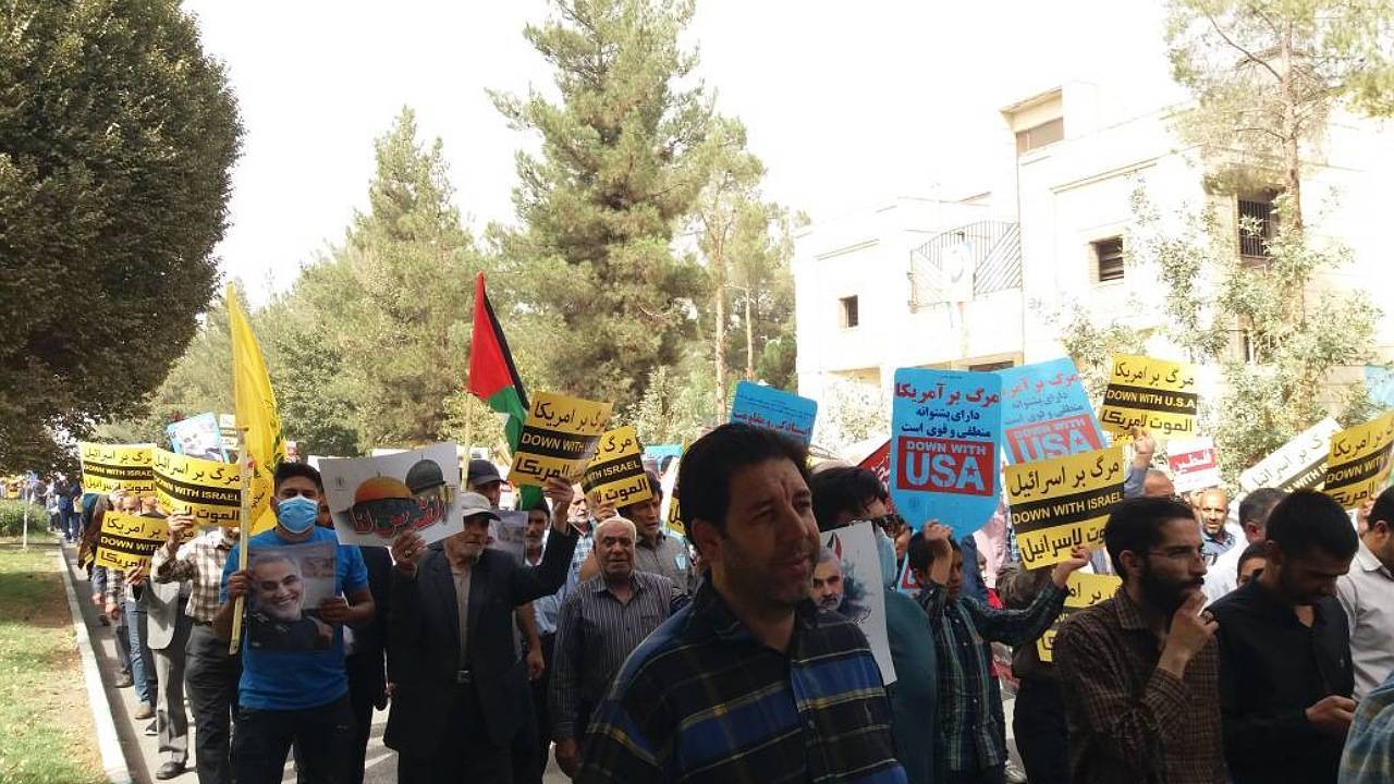 راهپیمایی پایتخت مقاومت در حمایت از مردم فلسطین + تصاویر