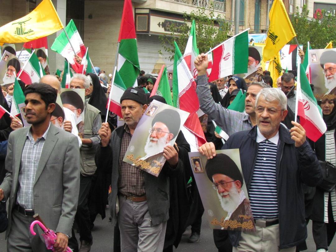 مراسم راهپیمایی مردم شهر تهران